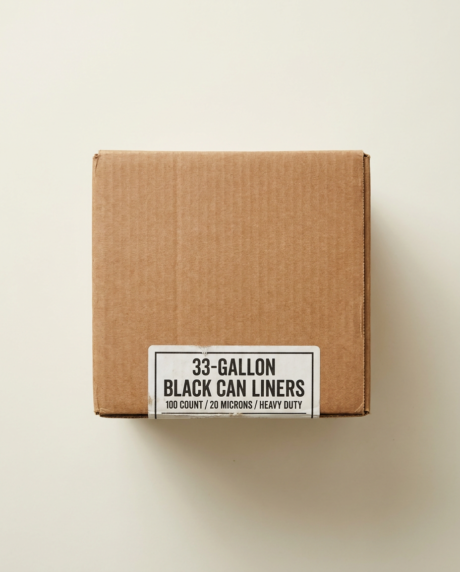 33 GAL Black Can Liner (ct:200pcs)