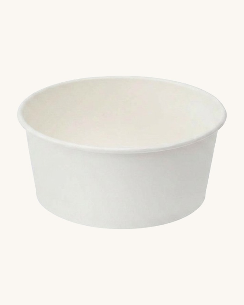 21oz White Paper Food Container