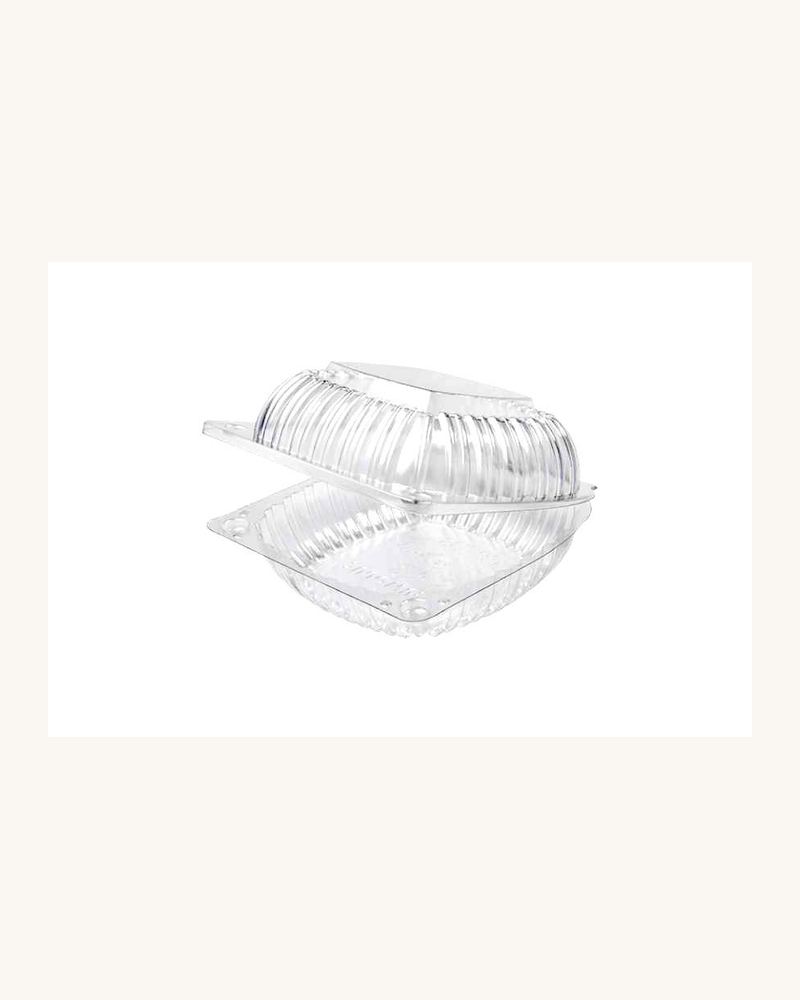 5x5 Clear Hinge Container (ct:400pcs)