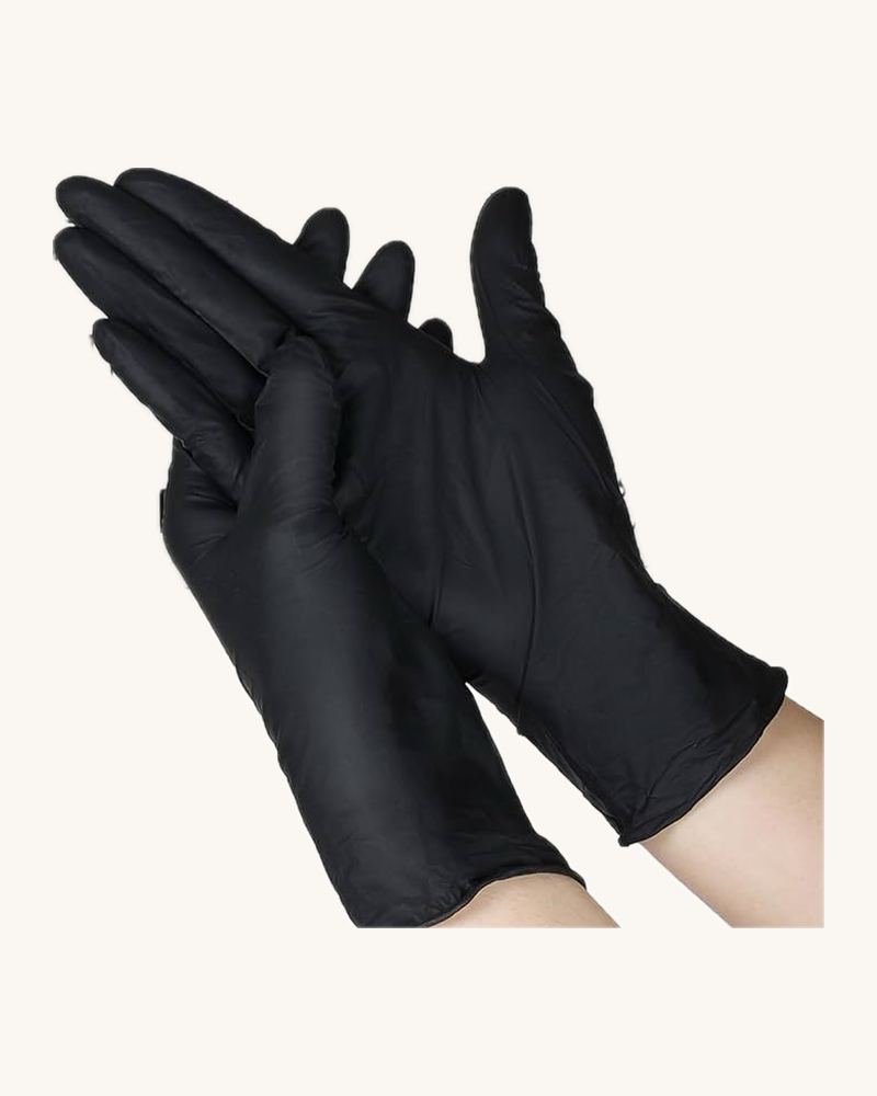 L Black Nitrile Gloves (ct:10x100pcs)