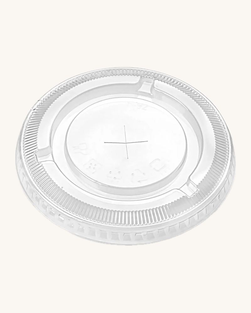 Clear plastic cup flat lid for 12-24oz