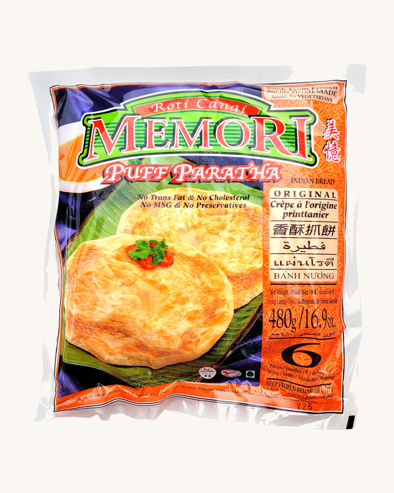 FZN PUFF PARATHA ROTI ORIGINAL MEMORI BRAND 16.9oz