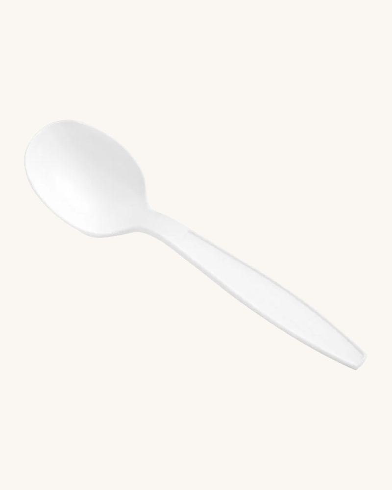 Heavy Weight Plastic Soup Spoon (ct:1000pcs)