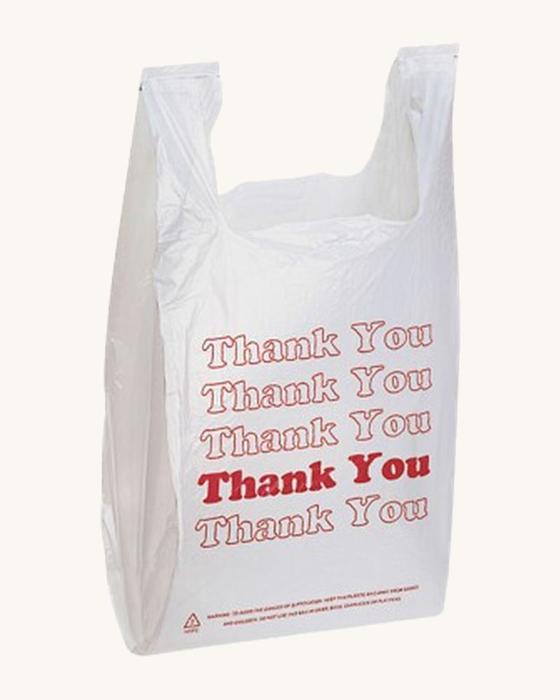Large T-shirt bag HDPE (10lbs)