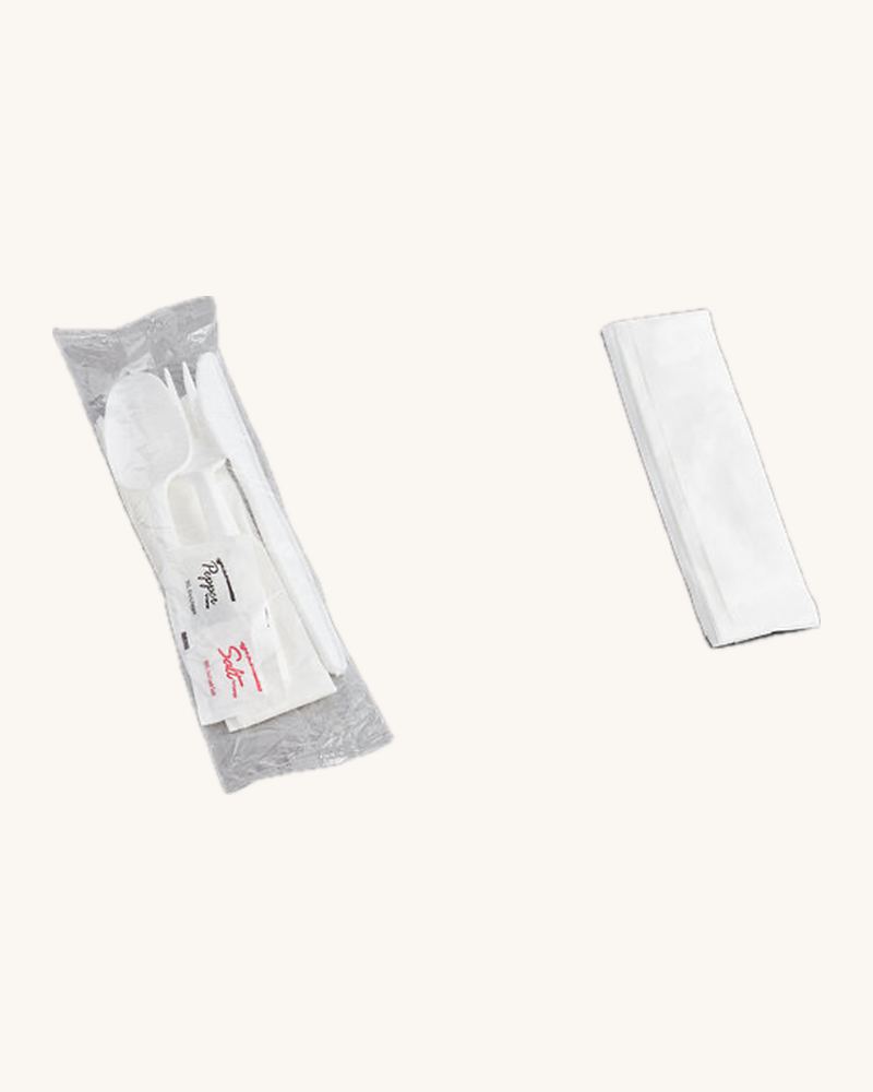 Med Weight Fork + Napkin + Spoon Combo (ct:250pcs)