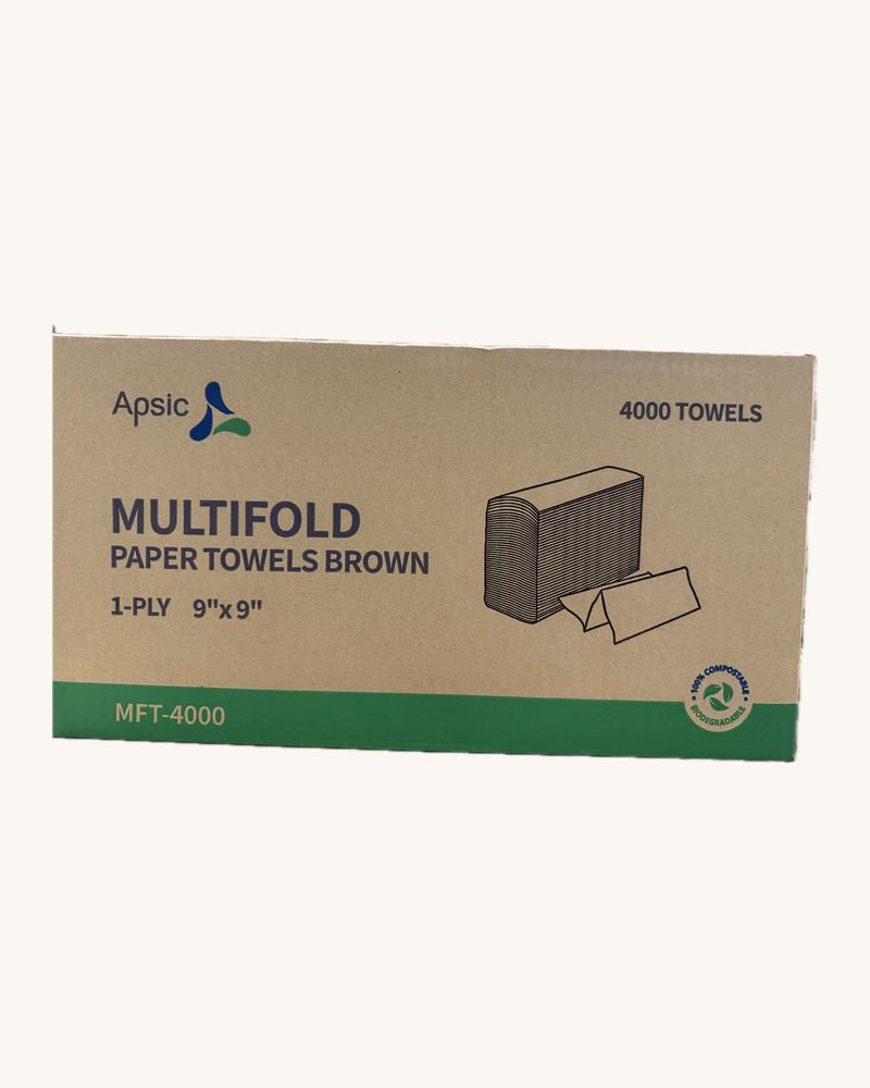 Brown Multifold Towel (ct:4000pcs)
